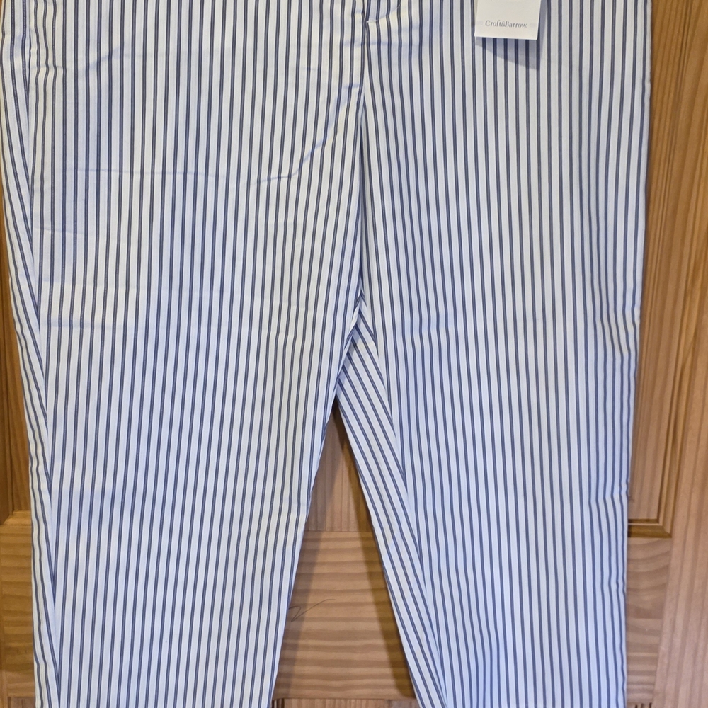 Club Monaco Men’s Blue & White Pinstripe Pants